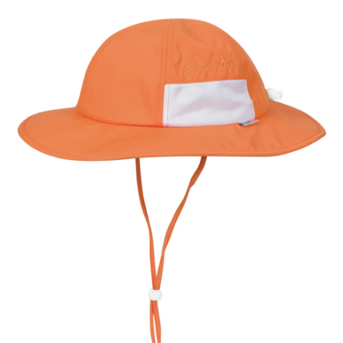 Kids Wide Brim Sun Hat "Fun Sun Day Play Hat" - Orange