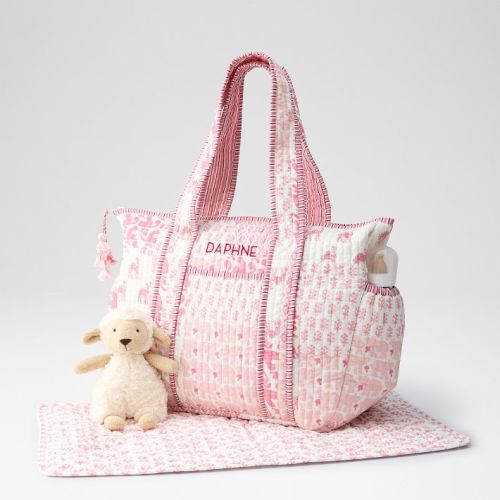 Patchwork Quilted Diaper Bag