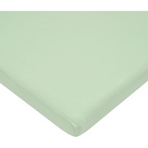 American Baby Company 15" x 33" Fitted Bassinet Sheet, 100% Natural Cotton Jersey Knit, Green, Soft Breathable, for Boys and Girls