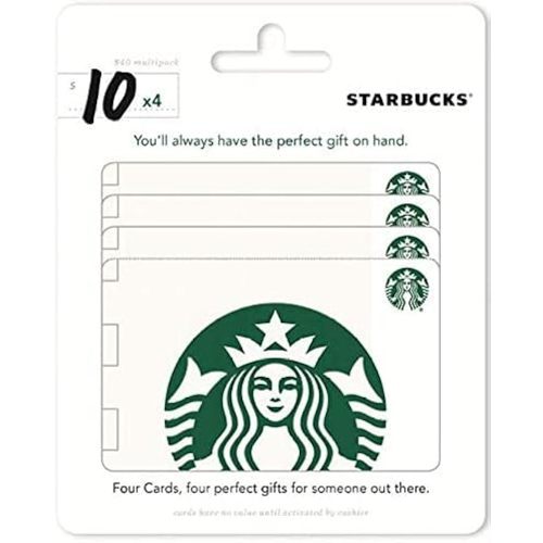Starbucks Physical Gift Cards (Multipack of 4 x $10) - $40