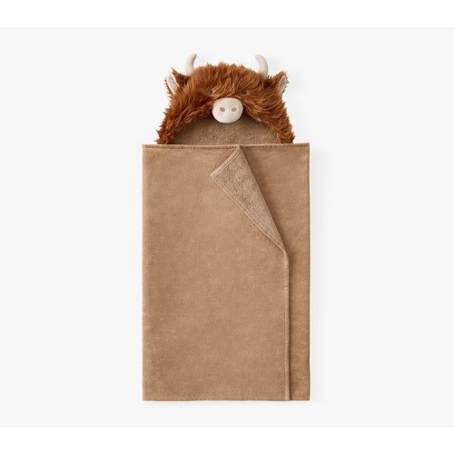 Critter Faux Fur Kid Hooded Towel Collection