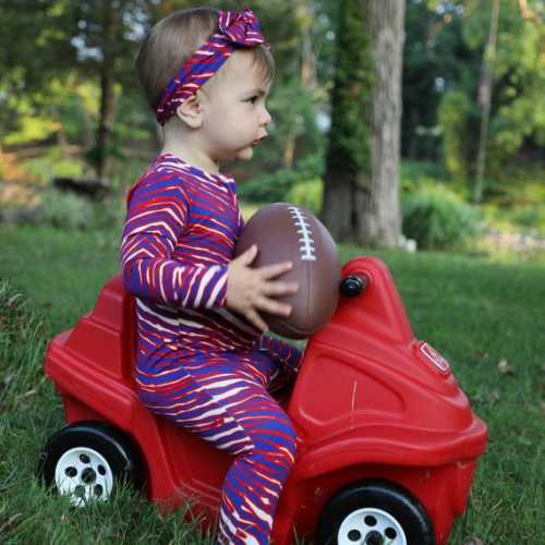 Buffalo Football Baby Footie | Bamboo Sleeper - Etsy