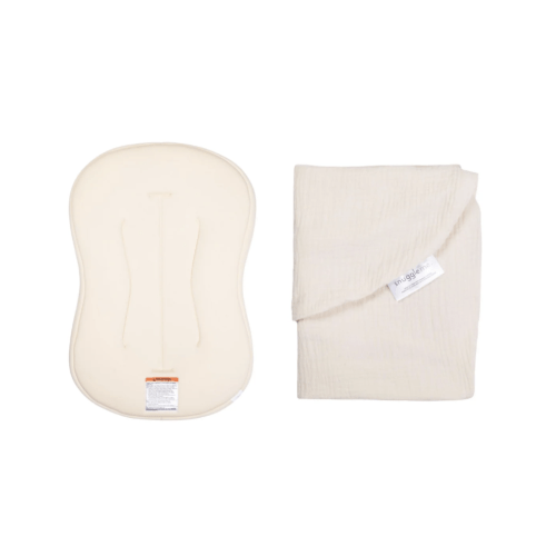 Lounger Curve + Muslin Cover Set | Natural