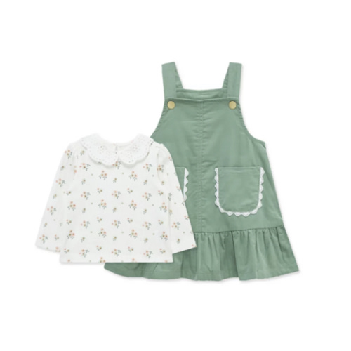 Little Me Baby Girls Green Jumper Set | Belk