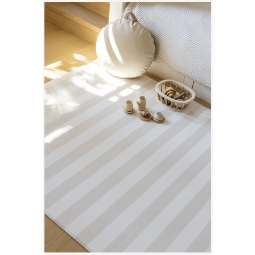 Padded Play Mat - Little Town & Latte Stripe (PREORDER SEPTEMBER)