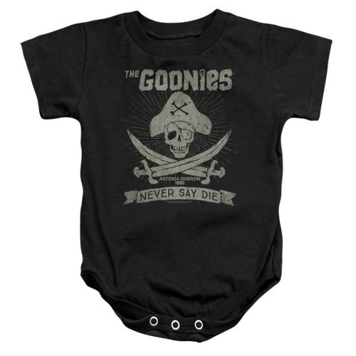 Baby The Goonies Never Say Die Infant Bodysuit Black 6 Months