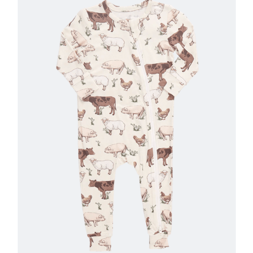 Baby Bamboo Romper - Farm Life – Pink Chicken