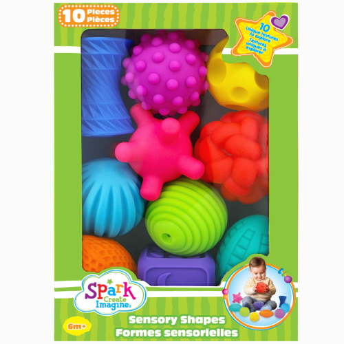 Spark Create Imagine Sensory Shapes 10 Pieces for Tactile Exploration and Fine Motor Skills Ages 6+ Months - Walmart.ca