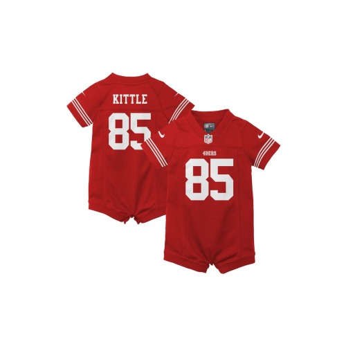 Infant Nike George Kittle Scarlet San Francisco 49ers Romper Game Jersey, 0-3M