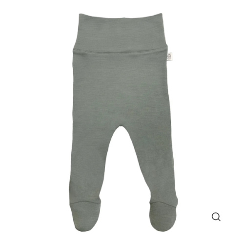 Baby Footed Pants, Merino Wool, Sage