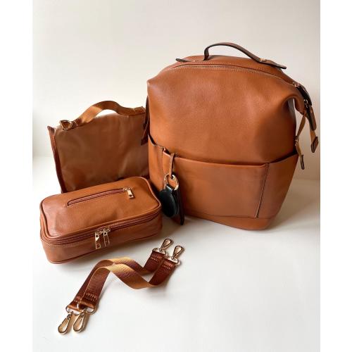 Modern Diaper Bag Backpack Baby Shower Gift New Mom Backpack with Bottle Holder Changing Pad Travel Organizer Stylish Urban Essential Bag