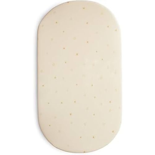 mushie Stretchy & Soft Bassinet Crib Sheet | Fitted 16" x 30" (Sun)