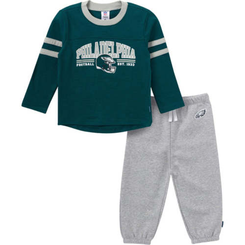 2-Piece Infant & Toddler Boys Philadelphia Eagles Shirt and Sweatpant Set