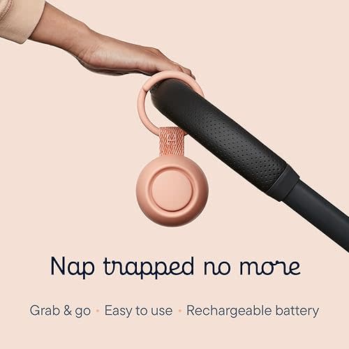 Hatch Go | Portable Sound Machine for Babies and Kids | Sleep Soother | 10 Soothing Sounds | White Noise | Shush | Travel | Registry Gift | Baby Shower | Clips on Stroller | Peach