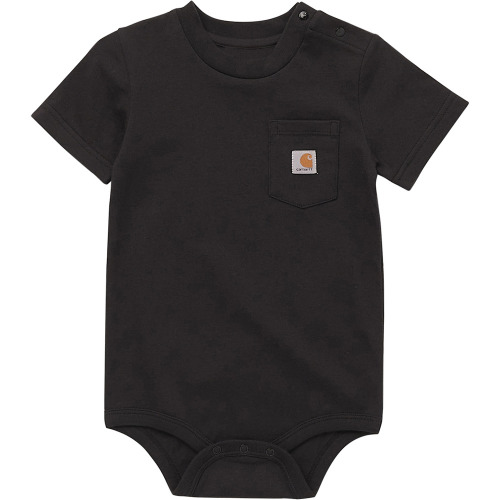 Carhartt Short Sleeve Pocket Bodysuit, Caviar black - CA5004-K01