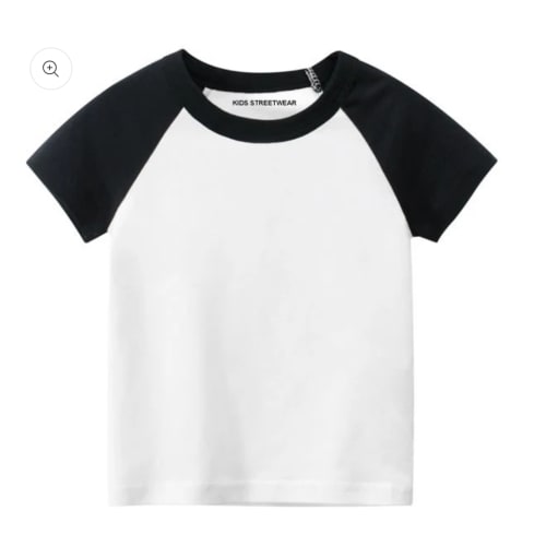 Toddler Boys Blank Short Sleeve Baseball Raglan T-Shirt – Kids Streetwear