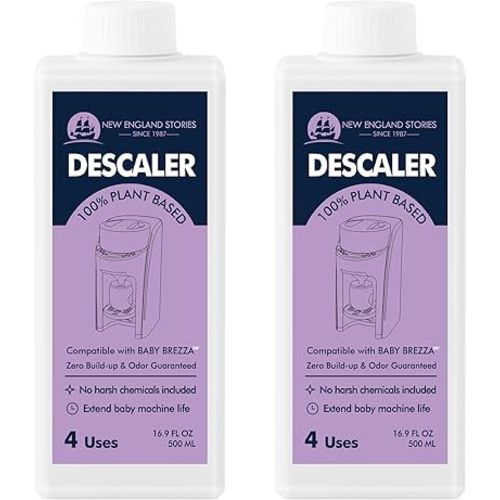 New England Stories Baby Brezza Compatible Descaler 33.8 Fl Oz, Universal Cleaner Solution for Baby appliances, Remove Build-up Extends Machine’s lifespan