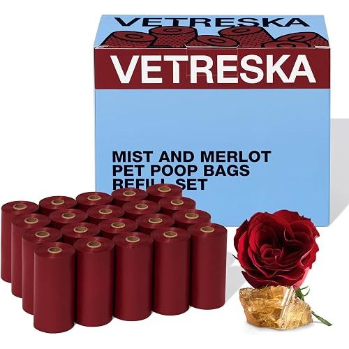 VETRESKA Dog Poop Bags, 300 Counts, Leak Proof, Extra Thick and Large