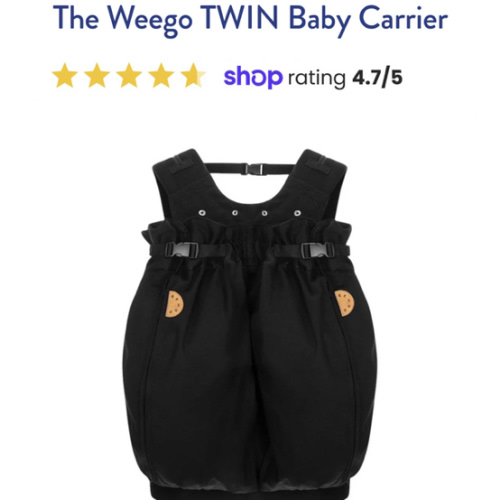 The Weego TWIN Baby Carrier