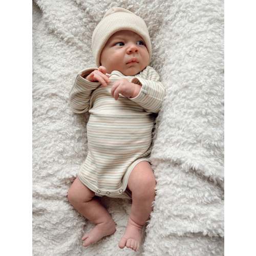 Multi Stripe / Organic Long Sleeve Bodysuit