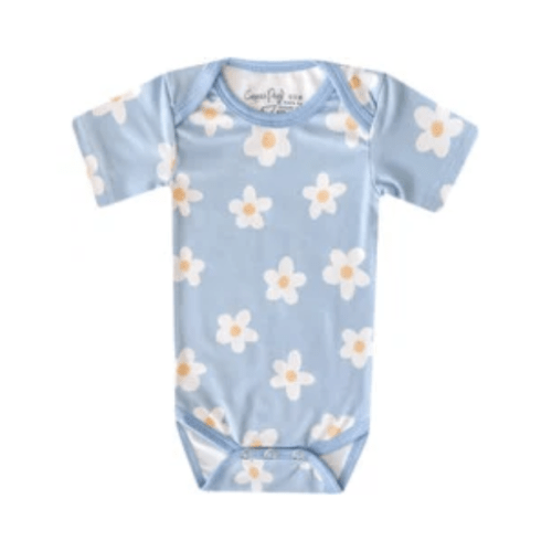 Della Short Sleeve Bodysuit - Copper Pearl Tops | Maisonette