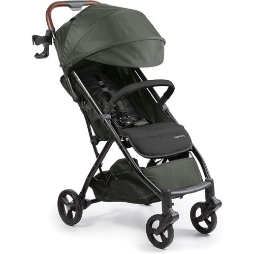 Summer Infant Ingenuity 3Dquickclose CS+ Compact Fold Stroller – Lightweight Stroller with Oversized Canopy, Extra-Large Storage and Compact Fold, Forest