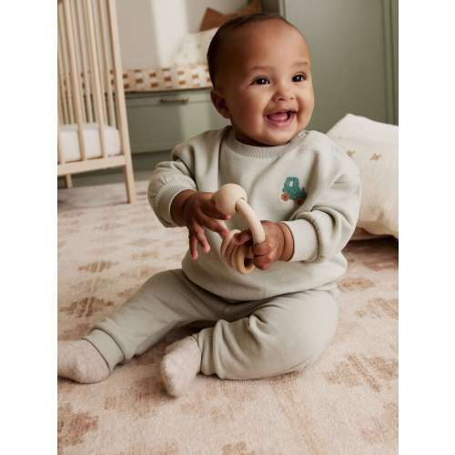 Sage Green Baby Sweater and Joggers Set (0mths-2yrs)