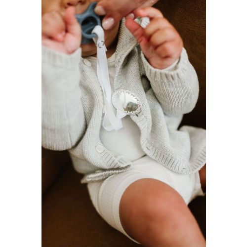 Silver Pacifier Clip: Engravable - Etsy