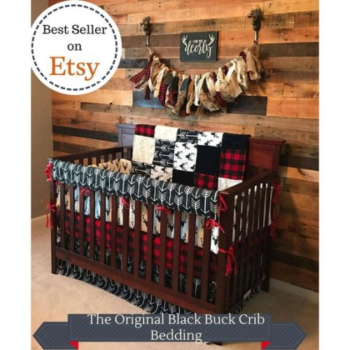 Quick Ship Boy Crib Bedding Buck Woodland Collection - Etsy