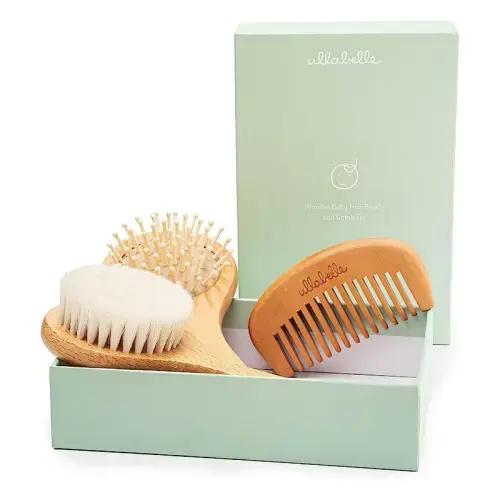 Wooden Baby Brush Set (Sage)