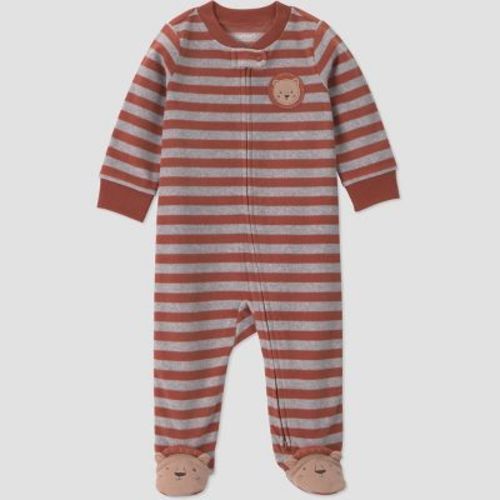 Carter's Just One You® Baby Boys' Striped Lion Sleep N' Play - Brown 3M