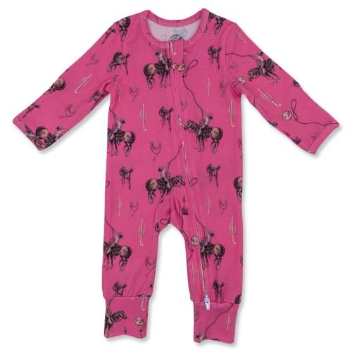 PINK Rope the Moon for You Folding Feet Jammies – Cowkid Clothing Company