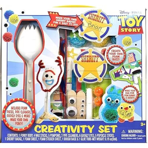 Disney-Pixar's Toy Story Creativity Set – Art Activity Kit with Stickers, Coloring Sheets, Markers & More – Fun Travel Set for Kids, Party Favor & Gift for Ages 3+