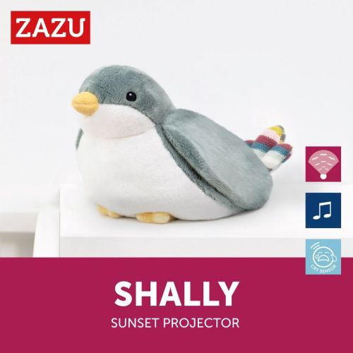 Zazu Kids Shally The Sparrow Nightlight & Sounds Machine, 3 Molodies to Help your Baby Fall Asleep, Cry Sensor & Automatic Shut off After 30 mins
