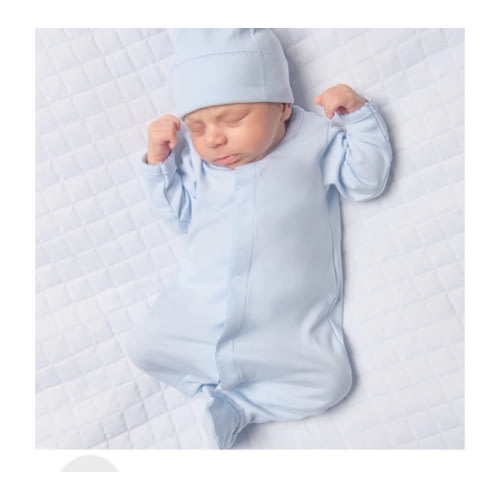 Magnolia Baby Boy Essentials Solid Blue Footie