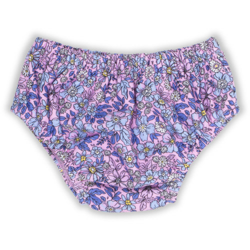 Purple Ditsy Floral Diaper Swim Cover Infant 0-18m