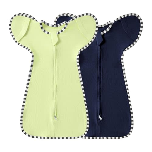 Baby Swaddle Blanket for Newborns and Infants,2-Piece Set Infant Pajamas,Baby Sleep Sack,Snug Fit Helps Calm Startle Reflex