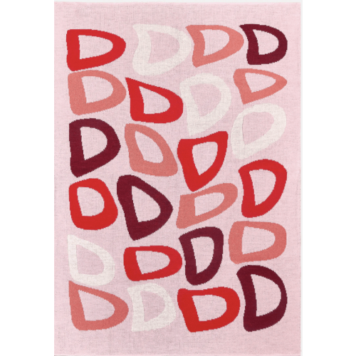 Get Wavy Custom Blanket - Light Pink/Red