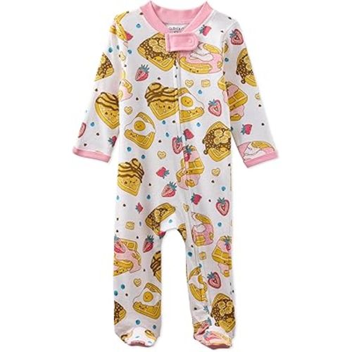 Scout Sleep & Play Baby Pajamas 100% Organic Cotton Footed Two Way Zipper Sleeper Pajamas for Baby Girls​