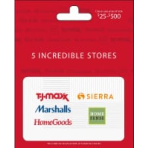 TJ Maxx $25-$500 Gift Card – Activate and add value after Pickup, $0.10 removed at Pickup