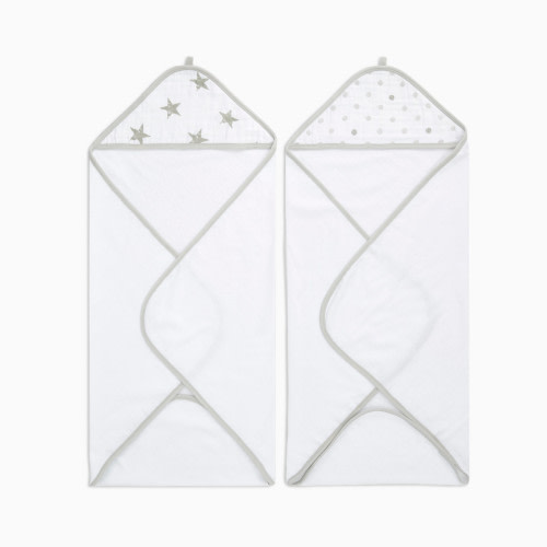 Aden + Anais Hooded Towel 2 Pack - Dusty