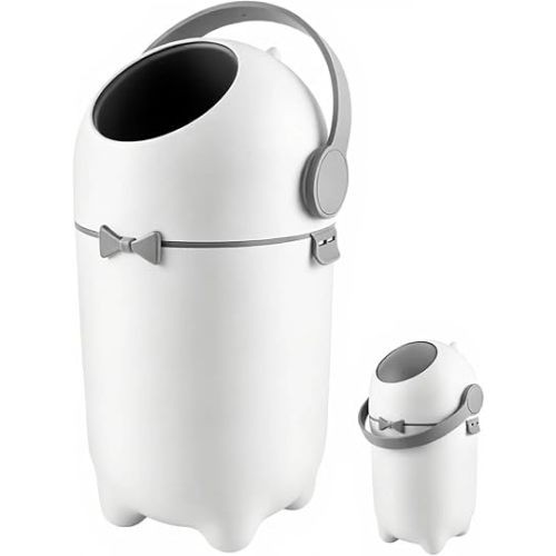 15L Odor Control Diaper Pail,Airtight Odor Lock Nursery Trash Can for Home