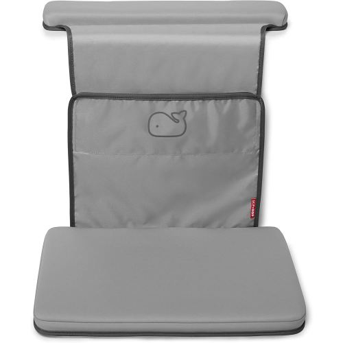 Skip Hop Baby Bath All-in-One Elbow Saver and Kneeler, Moby, Grey