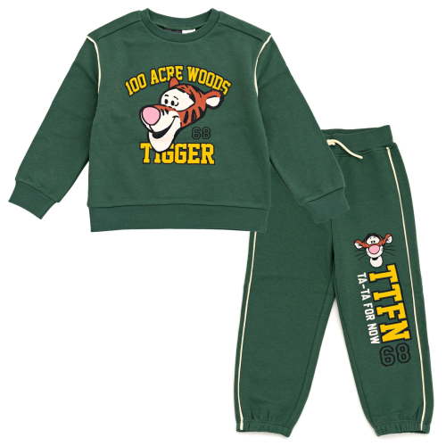 Disney Winnie the Pooh Tigger Fleece Pullover Sweatshirt and Jogger Pants Outfit Set Infant to Little Kid