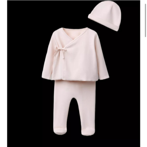 POINTELLE HEART LAYETTE SET AND BAG - Pink | ZARA United States