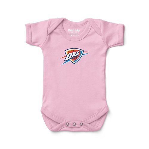 Oklahoma City Thunder Chad & Jake Newborn & Infant Primary Logo Bodysuit - Pink