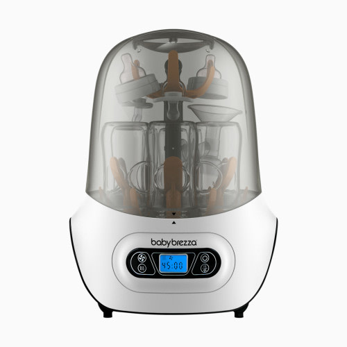 Baby Brezza One Step Sterilizer Dryer - White On Black