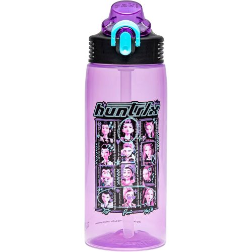 Zak Designs KPop Demon Hunters Sage 25oz Leak-Proof Straw Kids Water Bottle