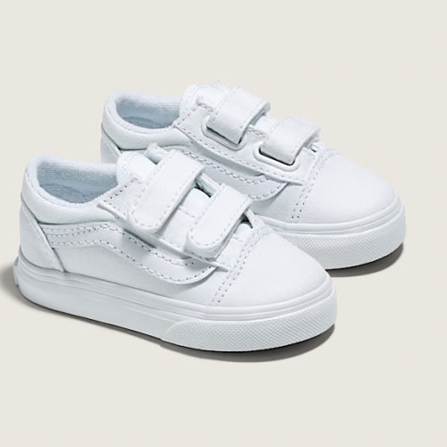 Vans | Toddler Old Skool V True White/True White Shoes