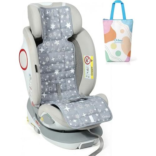 Orzbow Car Seat Cooling Pad with Insulated Bag, Carseat Cooler Pad for Babies Toddler Kids Infant, Portable Baby Cooling Pad for Hot Summer to Keep Comfortable, Grey
